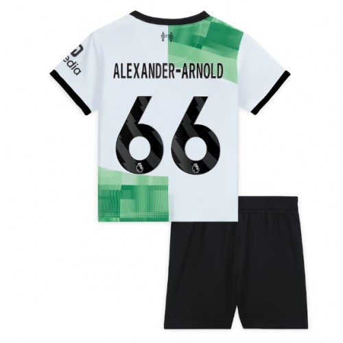 Liverpool Alexander-Arnold #66 Gostujuci Dres za djecu 2023-24 Kratak Rukav (+ Kratke hlače)